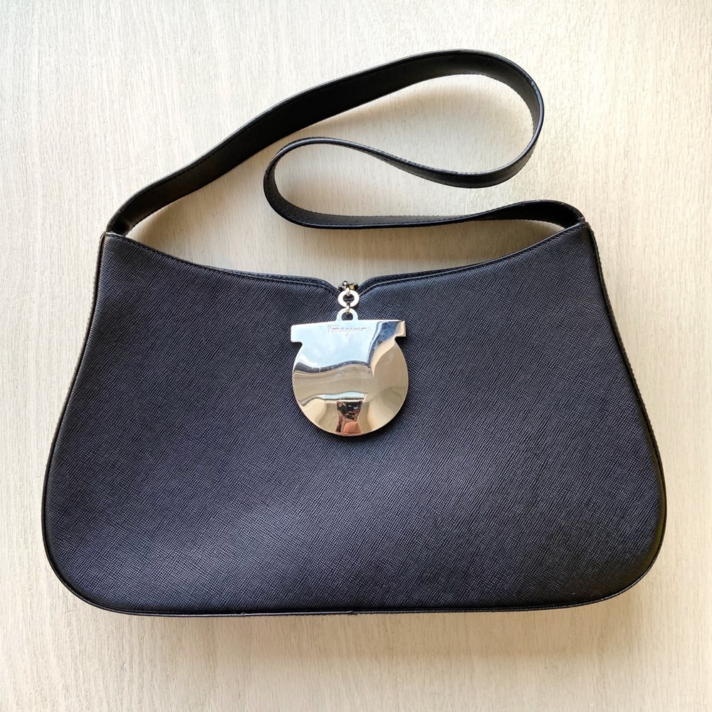 Salvatore Ferragamo Black Shoulder Bag